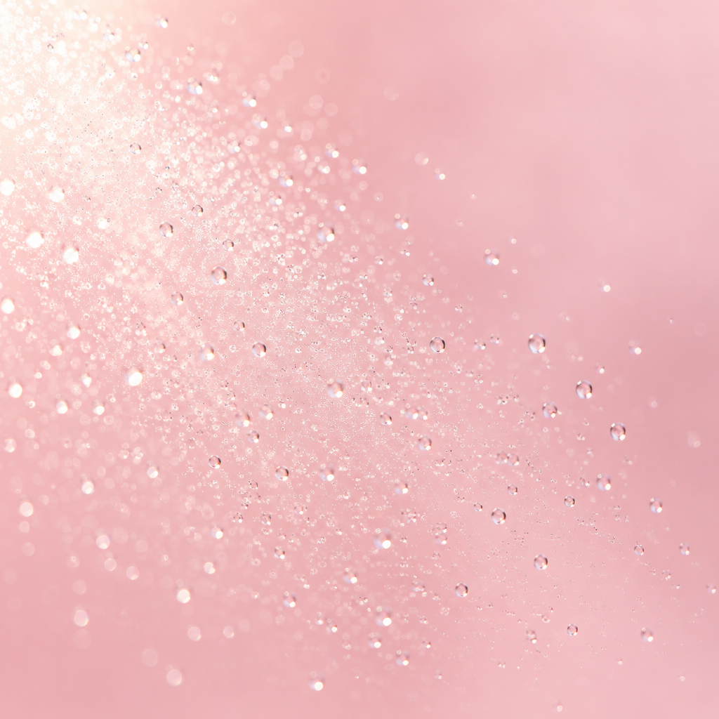 Detalle del rocio fino de la perfumina