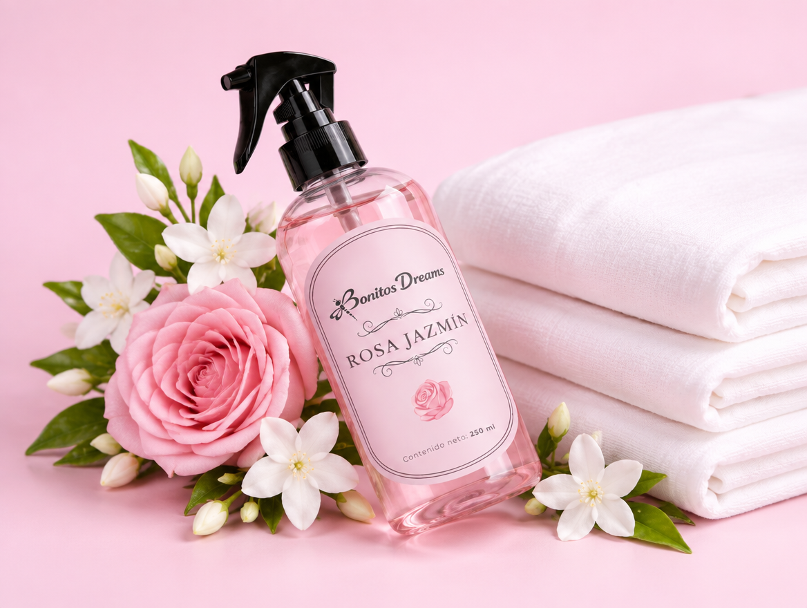 Perfumina Rosa Jazmin con jazmines y sabanas limpias