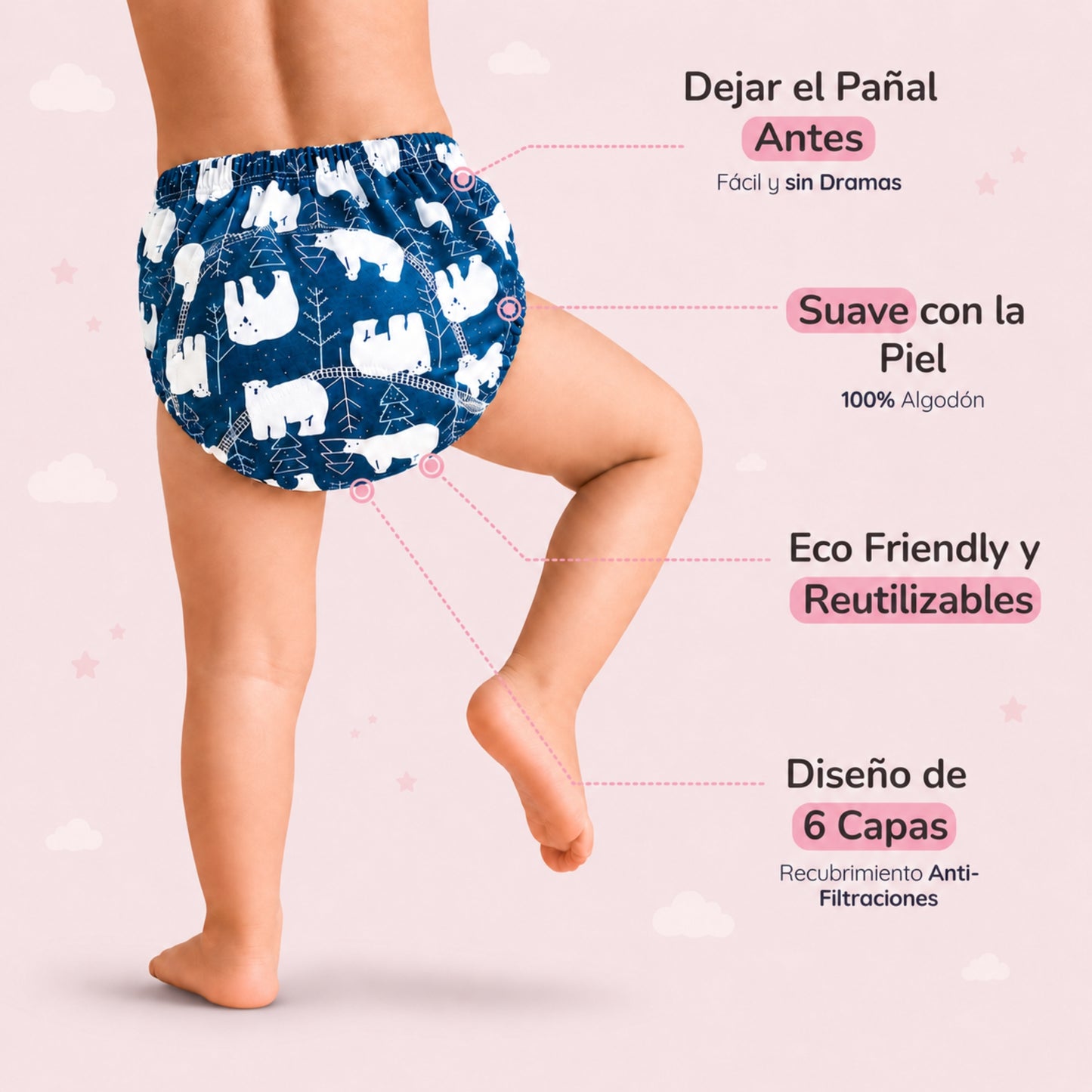 Primeros Pasos™ Pañal de Aprendizaje